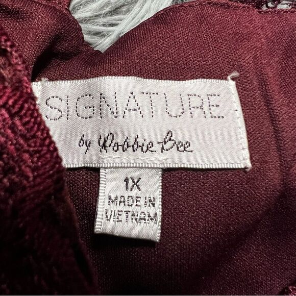 Signature by Robbie Bee Lace Sleeveless Dress Size 1x - Picture 6 of 8